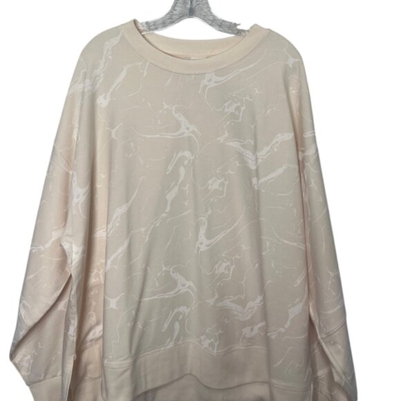 All In Motion French Terry Sweatshirt Womens 2X Ivory New - Picture 4 of 9